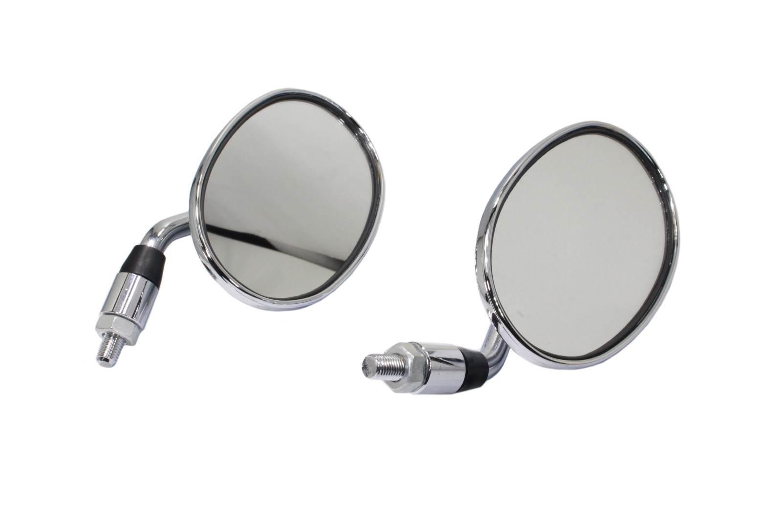 Lusterka m10 qy 145 chrom krótkie kpl | ROY03921