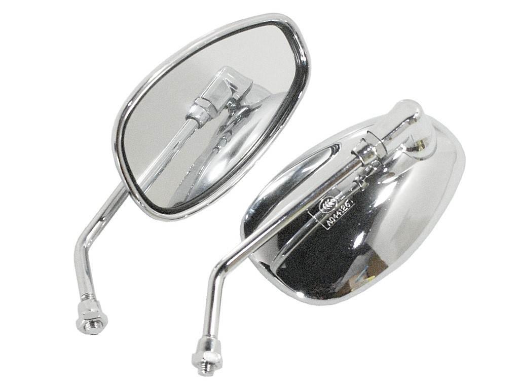 Lusterka m10 ym-508 chrom krótkie kpl | ROY07042