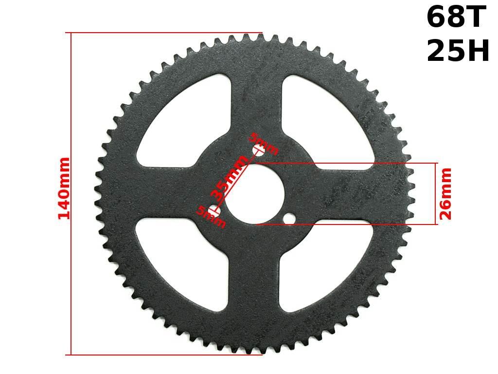 Zębatka tył pocket 25h 68z 26mm bri | ROY11757