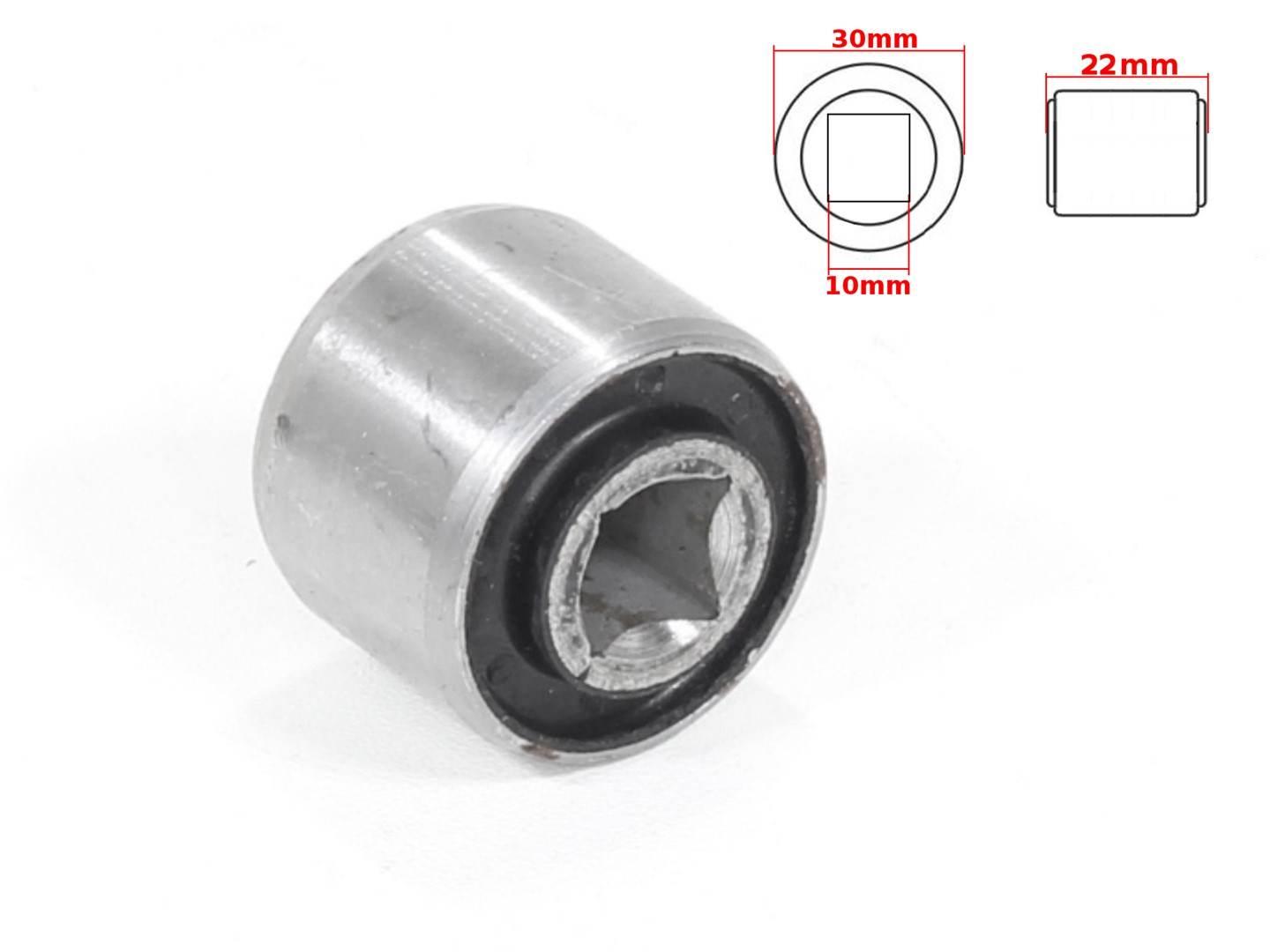 Tulejka metalowo gumowa 30x10x22 kwadrat ml