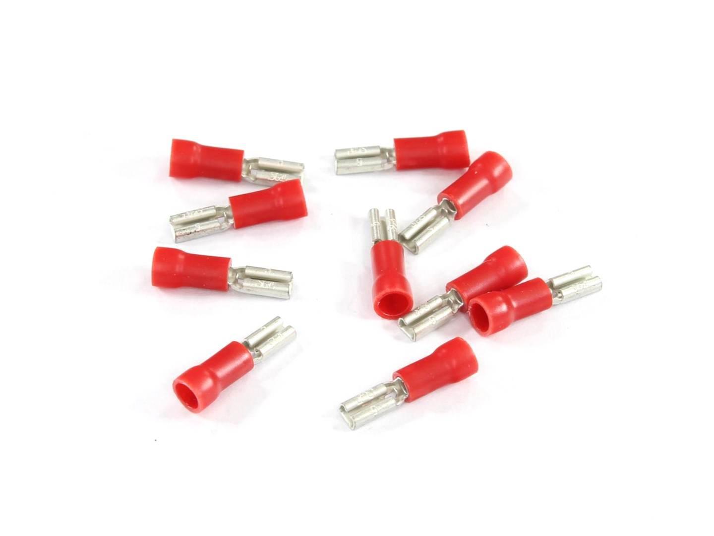 Konektor płaski 2,8mm żeński izolowany0,5mm0,5-1,5mm10szt