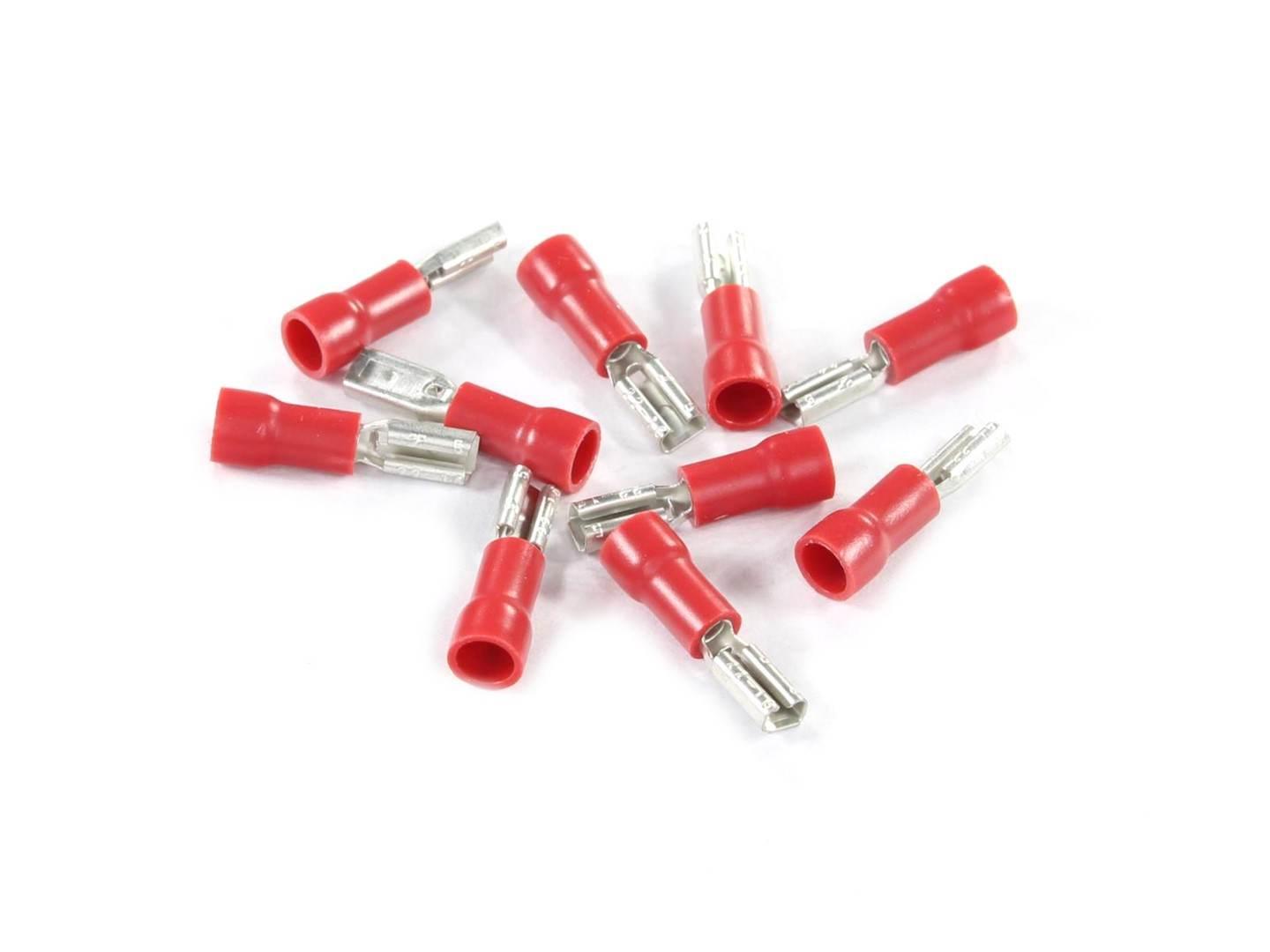 Konektor żeński 2.8x0.5 gniazdo płaskie izolowany 0.5-1.0mm kpl 10szt
