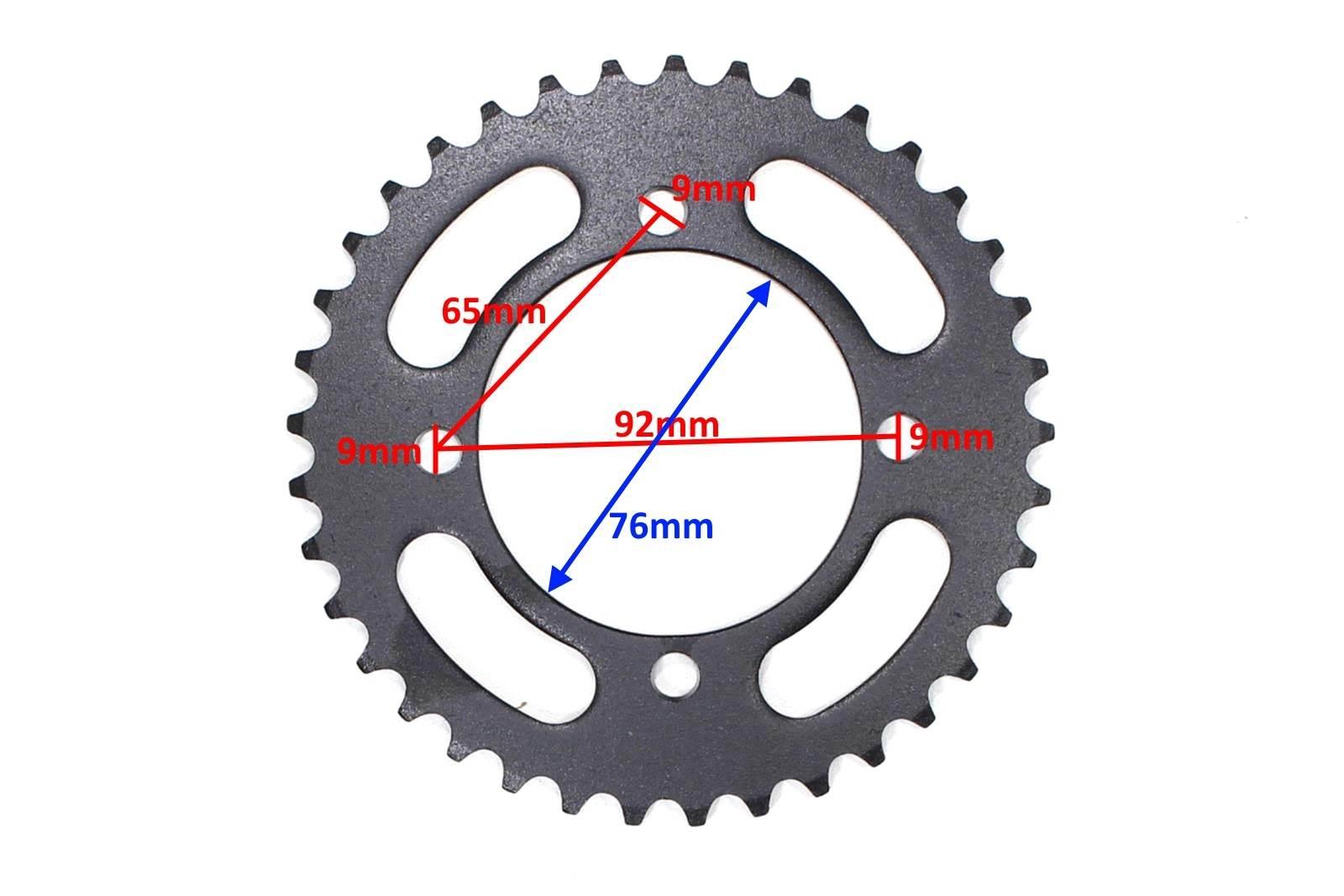 Zębatka tył 420-37z cross 125 nowy typ hb