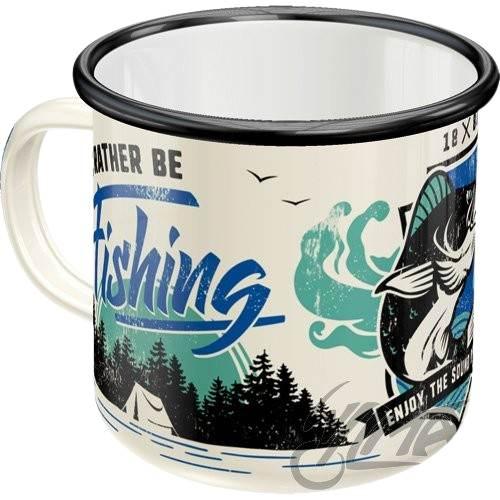 Kubek rather be fishing emaliowany 43222