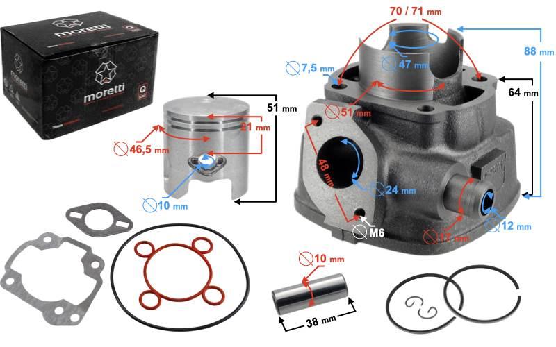 Cylinder aprillia sr50 47mm | CIGJOY024