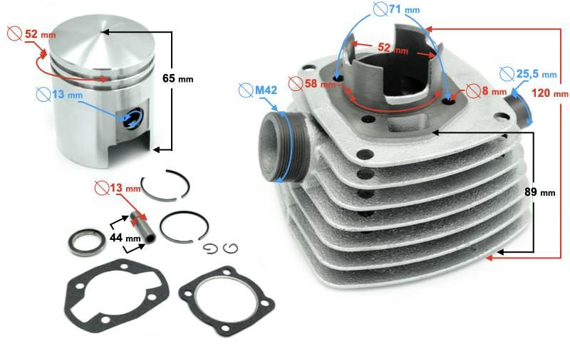 Cylinder 125cc wsk 125 | CIGMLC1254TMPIPJOY000WK1