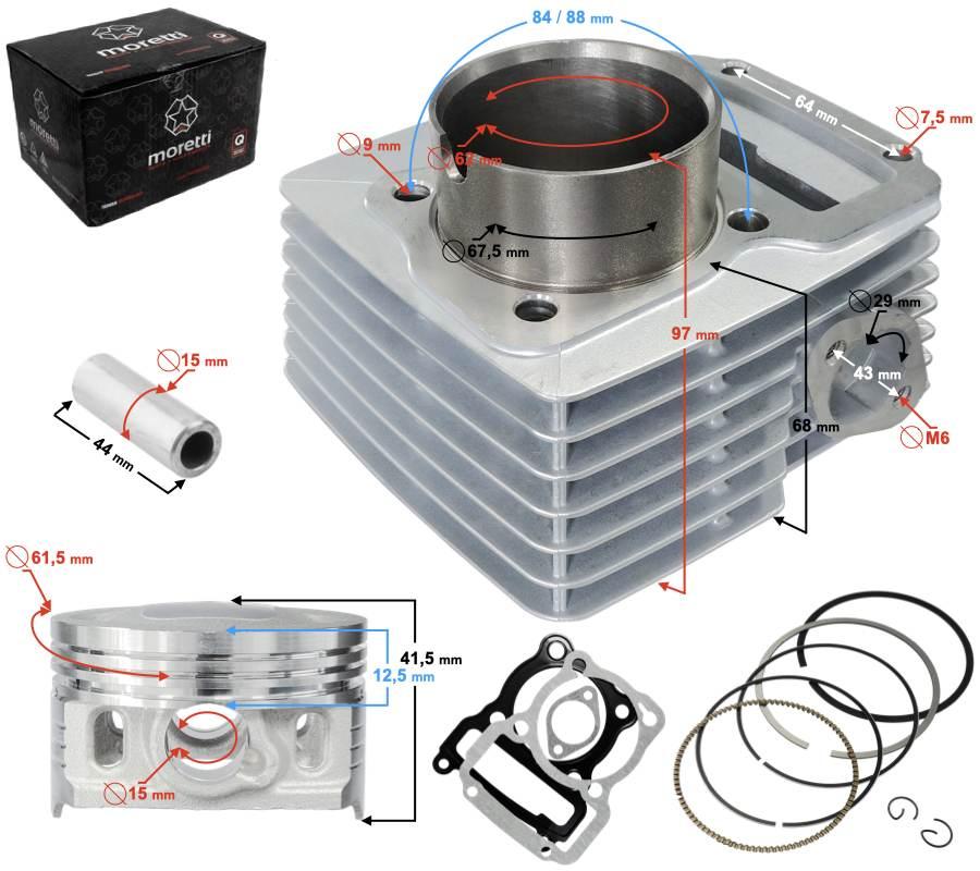 Cylinder 4t cb 150cc 162fmi sw.15 mm | CIGMLC1504TMPIPMOR000FN1