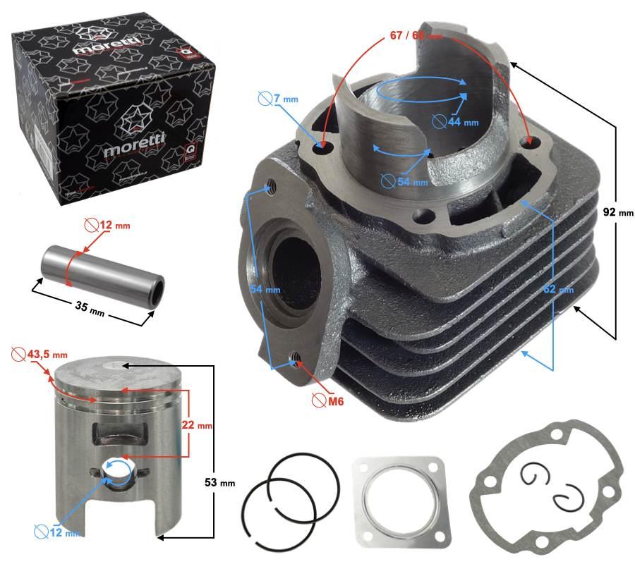 Cylinder skuter 2t 60cc dio | CIGSKC0602TAPOPMOR000DI1
