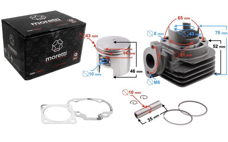 Cylinder skuter 2t 60cc katana | CIGSKC0602TAPOPMOR000KT1