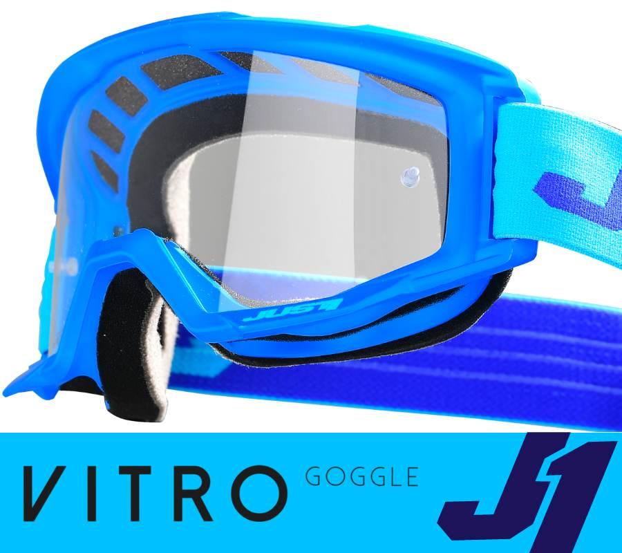Gogle motocyklowe just1 vitro niebieskie