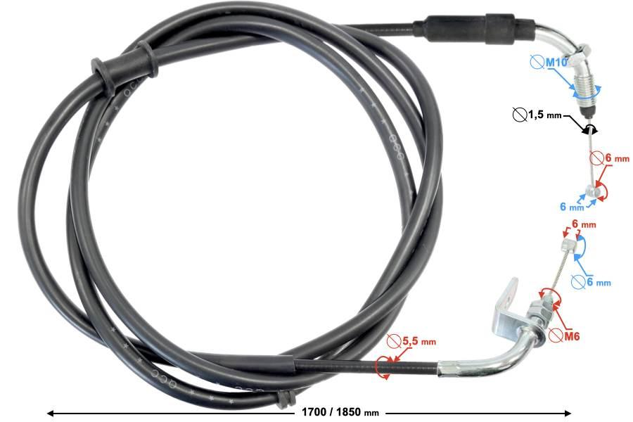 Linka gazu startu voge sr125 | LGAVOG072