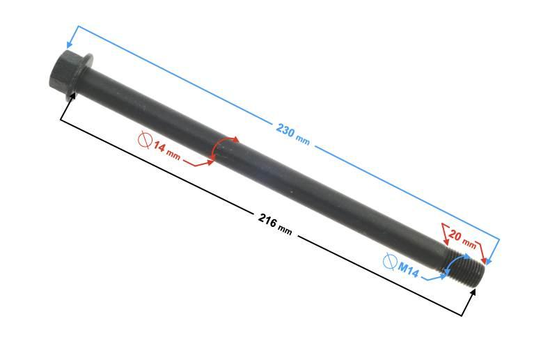 Oś wahacza blade 125 | OWHMLBL1ZHN000
