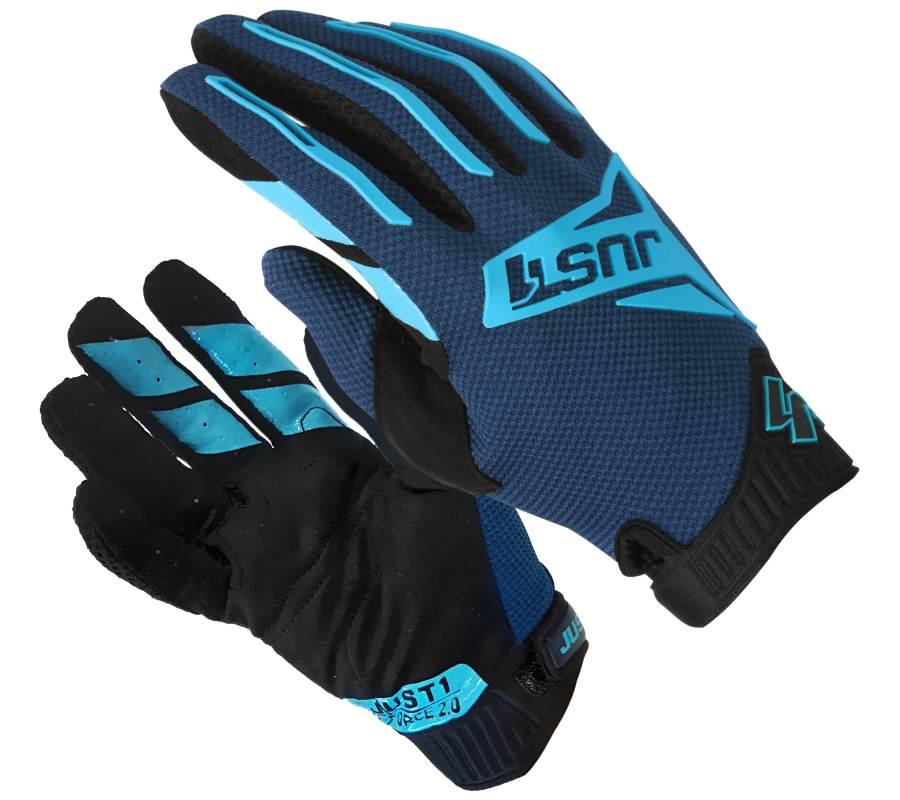 Rękawice motocyklowe just1 j-force 2.0 navy light blue rozmiar xxl