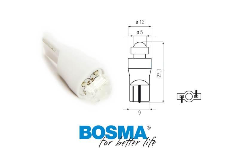 Żarówka bosma 12v 1xled t10 white 6000k diamond blister 2 szt