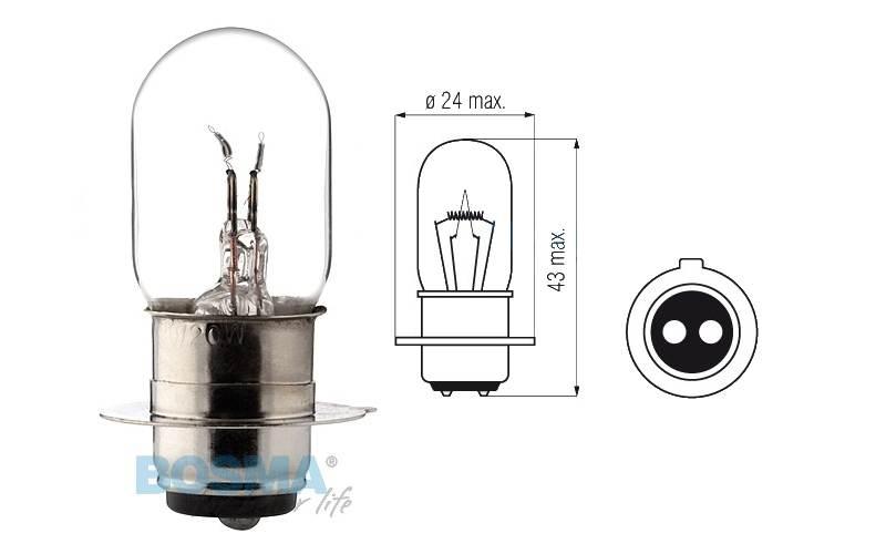 Żarówka bosma 12v 20/20w px15d 3813 10 szt