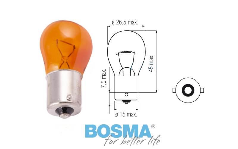 Żarówka bosma 12v 21w 0287 10 szt | ZARBOS009