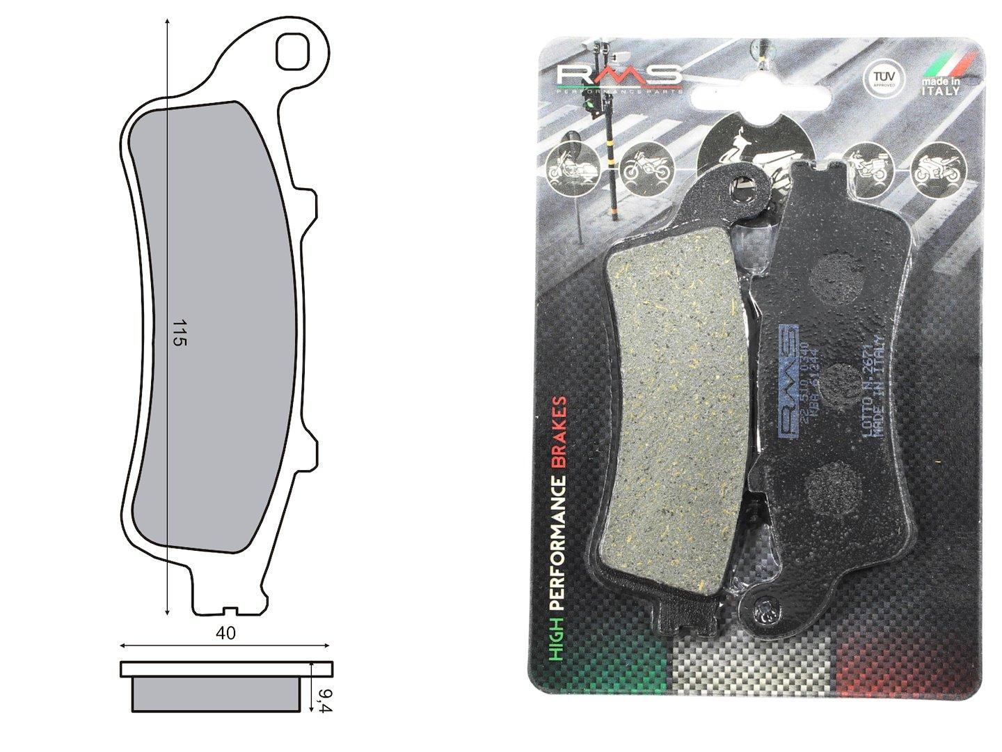 Klocki hamulcowe honda pantheon fes 125 fjs 600 rms