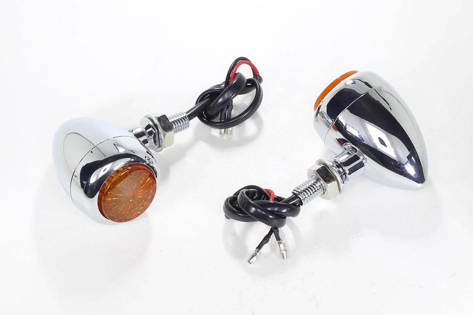 Kierunkowskaz ftc-2001 led l/r chrom klosz pomarańczowy