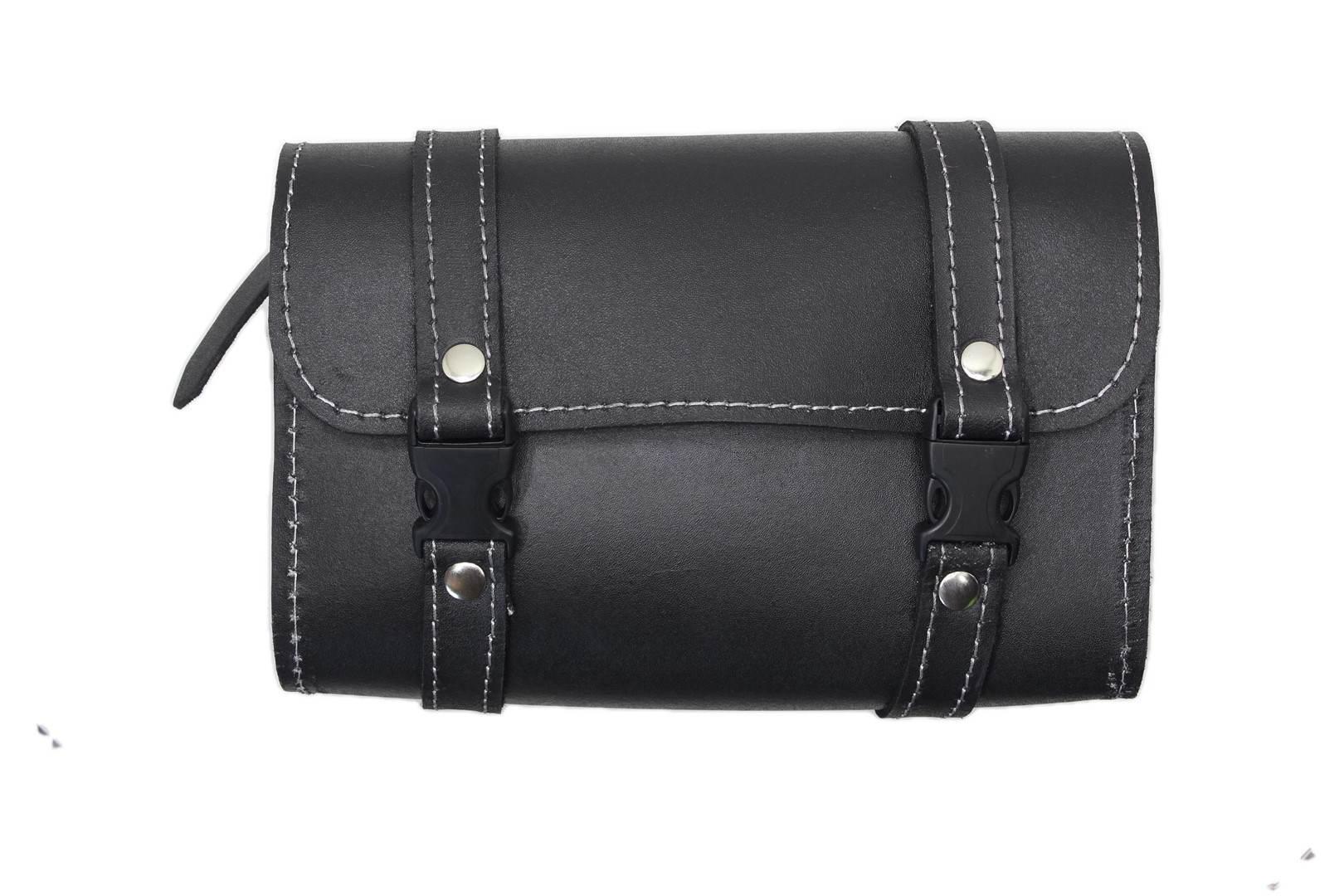 Sakwa torba nal 27x20x10 ekoskóra czarna