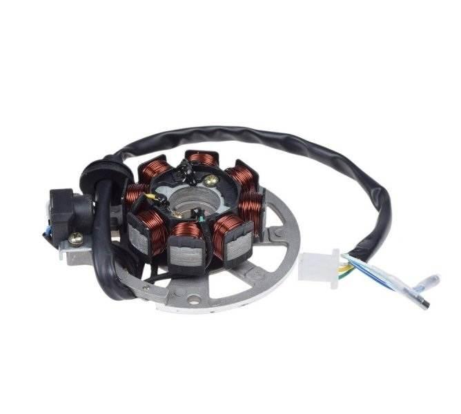 Stator Iskrownik 8 Cewek 5 Przewodów Keeway Pixel