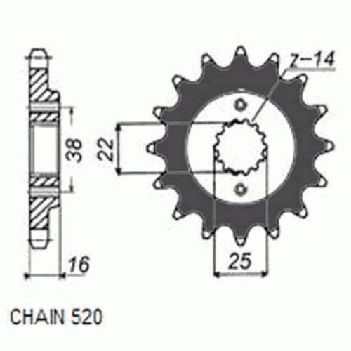 Zębatka Napędowa Sunstar Sunf389-15 | SUNF389-15