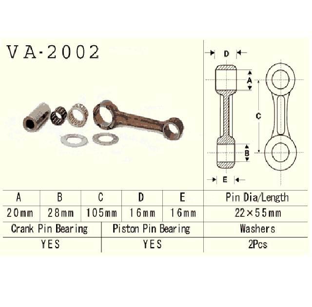 Vesrah Korbowód Yamaha Yt125 | VA-2002