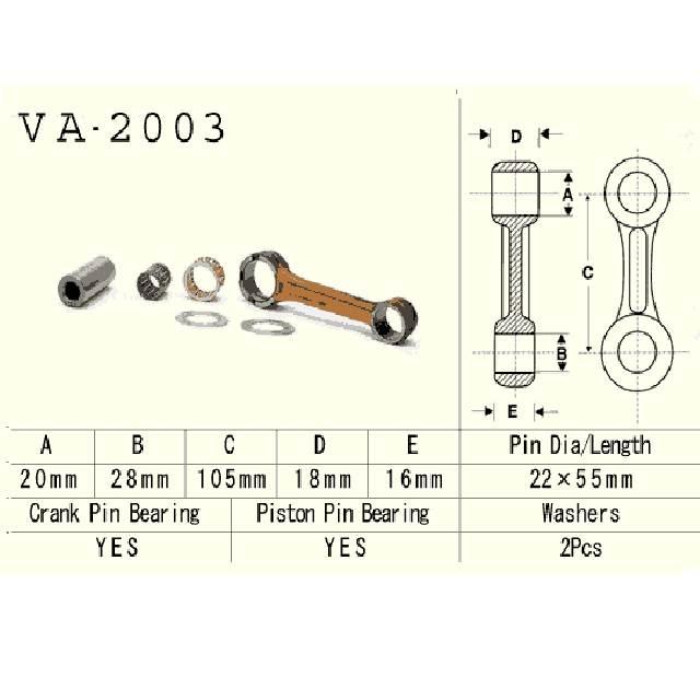 Vesrah Korbowód Yamaha Yt175 | VA-2003