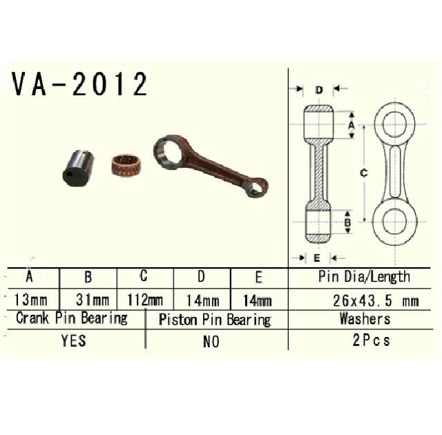 Vesrah Korbowód Yamaha Yfa1 Breeze Yfm125 Grizzly
