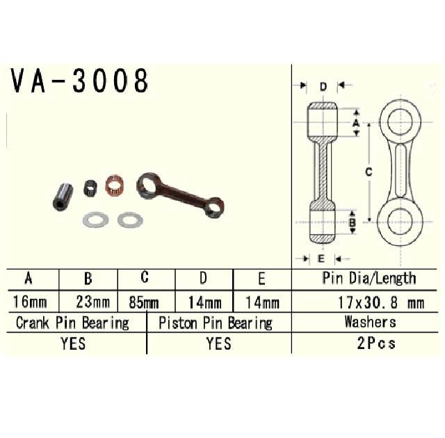 Vesrah Korbowód Suzuki Lt80 87-06 | VA-3008