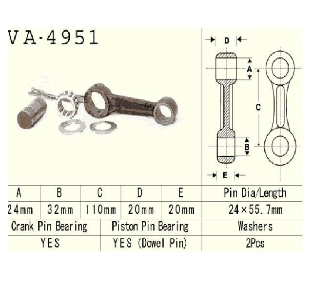 Vesrah Korbowód Yamaha Wj500 Wr500 Waverunner 87-93