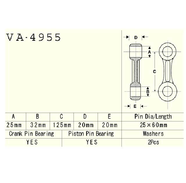 Vesrah Korbowód Yamaha Gp1200 Xl1200 Waverunner 97-99