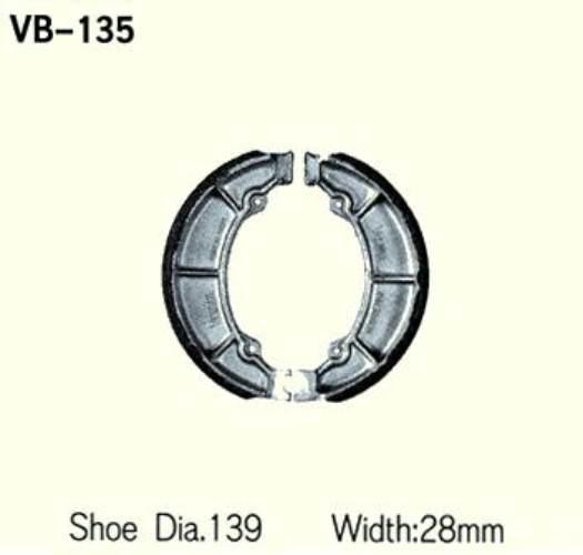 Szczęki Hamulcowe Vesrah Vb-135 | VB-135
