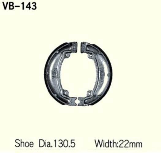 Szczęki Hamulcowe Vesrah Vb-143 | VB-143