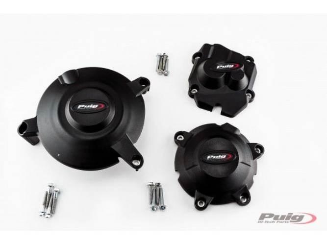 Pokrywy Dekli Silnika Puig Do Kawasaki Zx-10r 11-20 Czarne