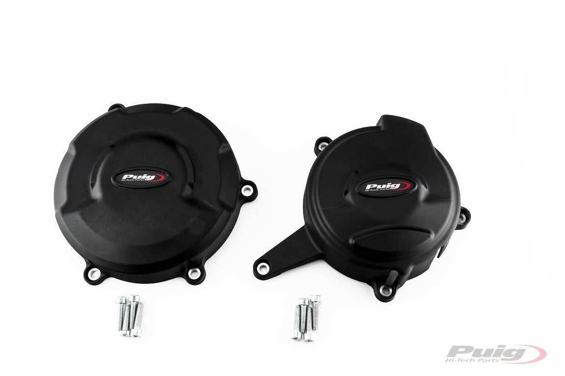 Pokrywy Dekli Silnika Puig Do Ducati Panigale V4 R Speciale 18-21 Czarne