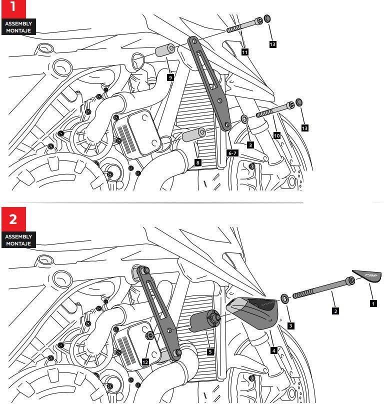 Crash Pady Puig Do Ktm 1290 Superduke R 20-22 Wersja Pro Czarne