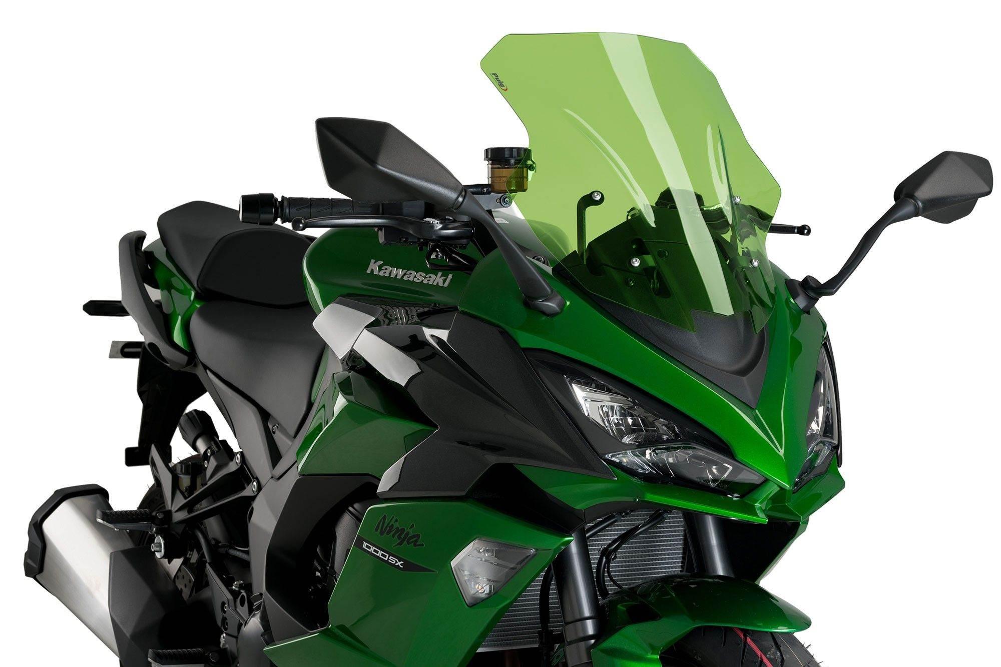 Szyba Sportowa Puig Do Kawasaki Z1000sx 11-19 Ninja 1000 Sx 20-22 Zielona
