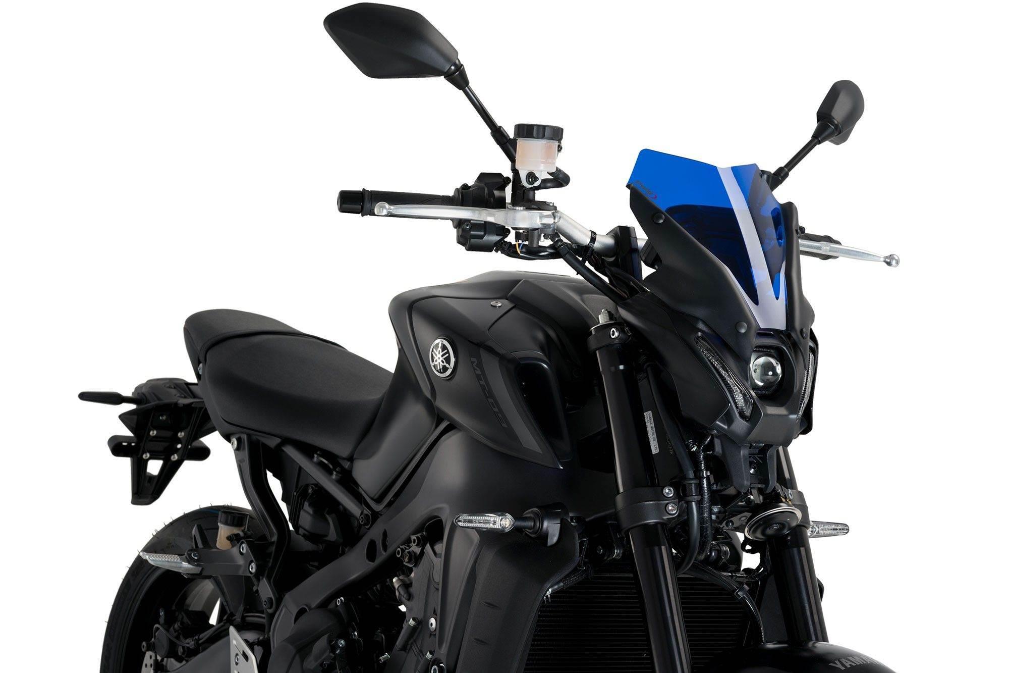 Szyba Owiewka Puig Do Yamaha Mt-09 21-22 Sport Niebieska