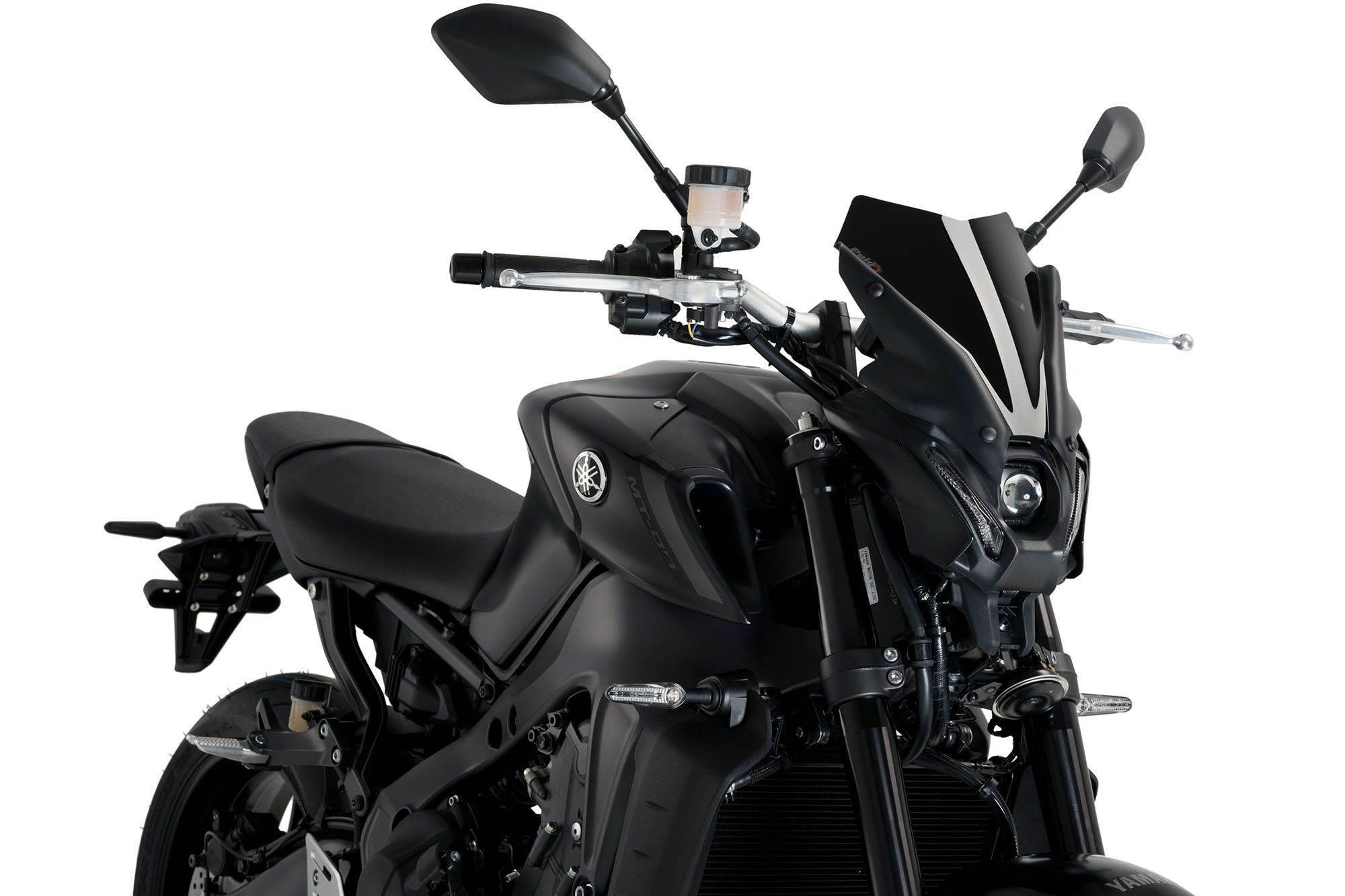 Szyba Owiewka Puig Do Yamaha Mt-09 21-22 Sport Czarna