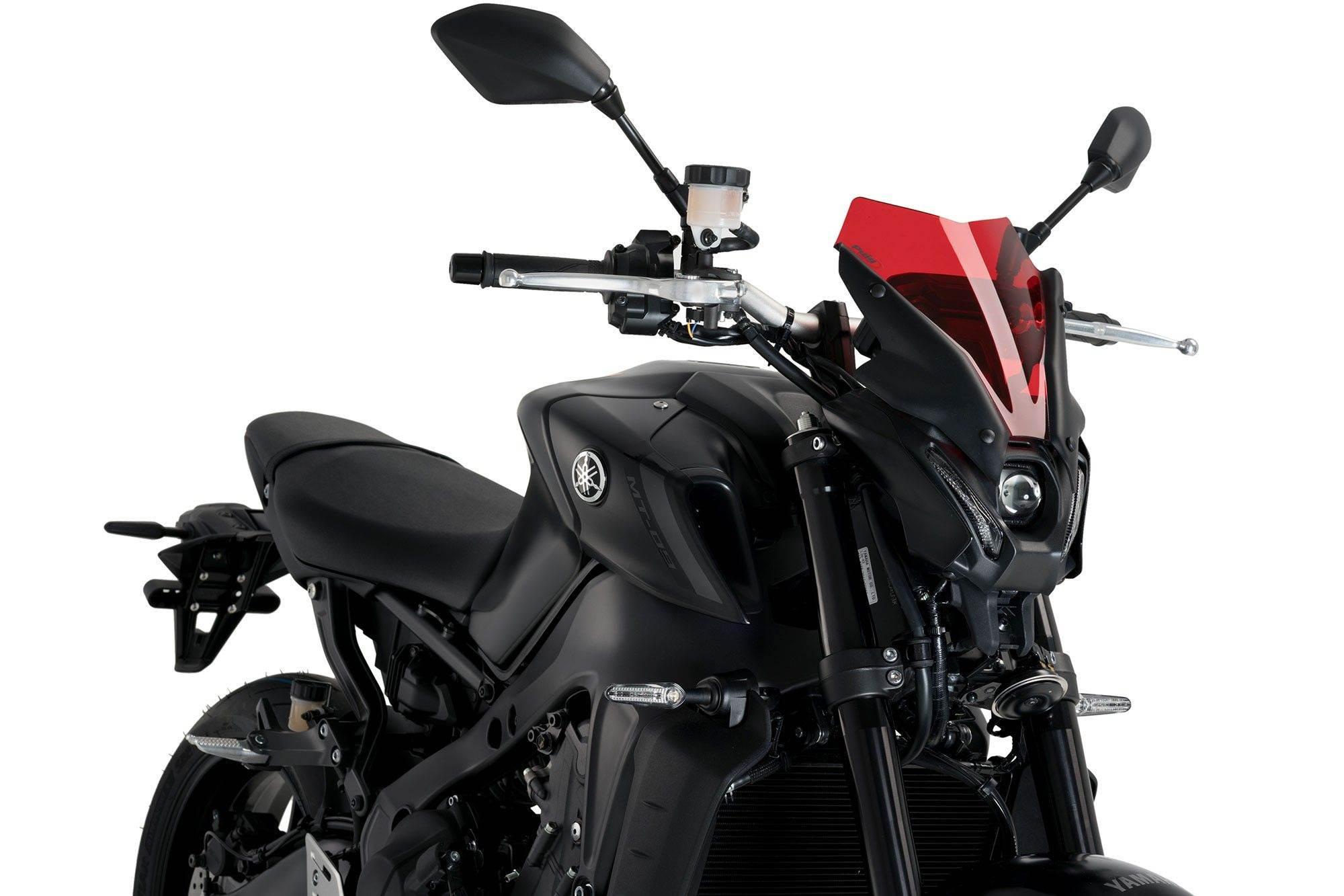 Szyba Owiewka Puig Do Yamaha Mt-09 21-22 Sport Czerwona