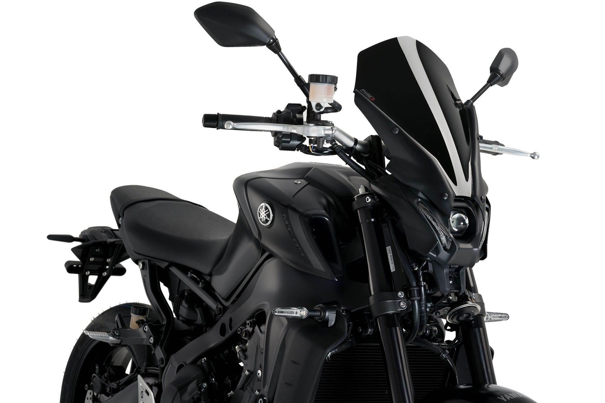 Szyba Owiewka Puig Do Yamaha Mt-09 21-22 Touring Czarna