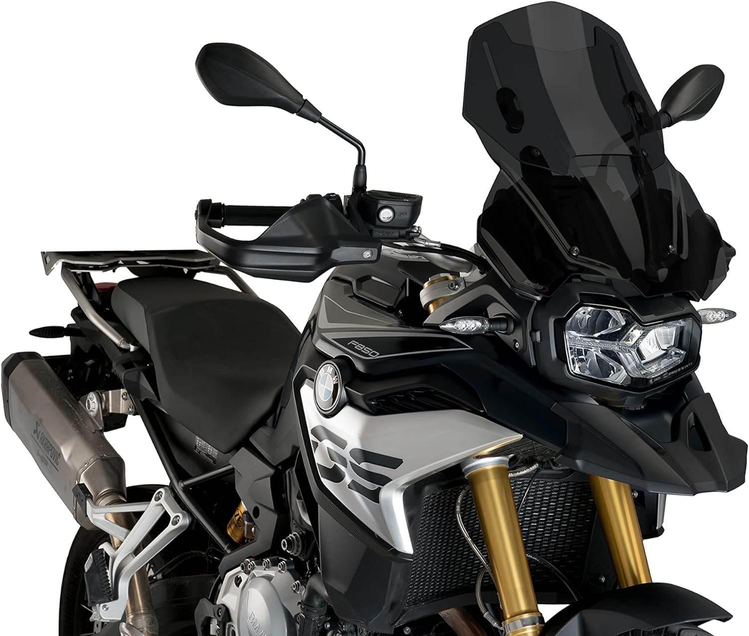 Szyba Z Regulowanym Deflektorem 255mm Puig Do Bmw F750gs/F850gs 18-23 Mocno