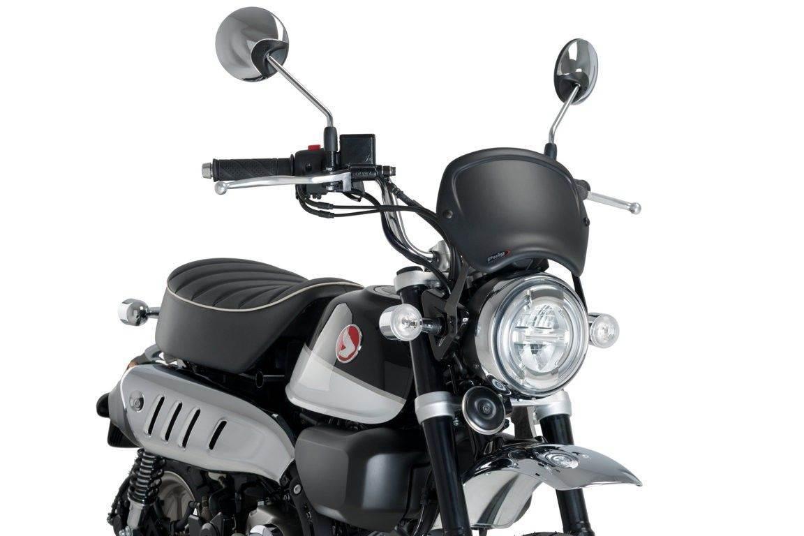 Szyba Owiewka Puig Retroplate Do Honda Monkey 125 18-24 Czarny Mat