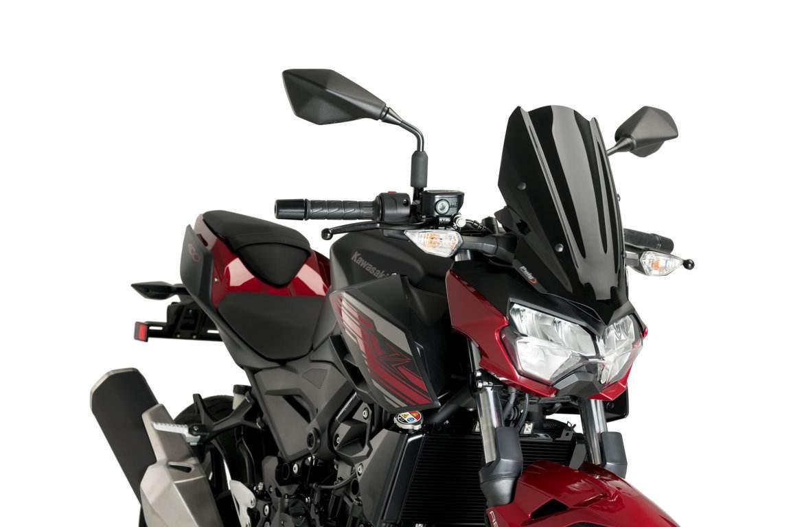 Szyba Owiewka Puig Do Kawasaki Z400 19-21 Czarna