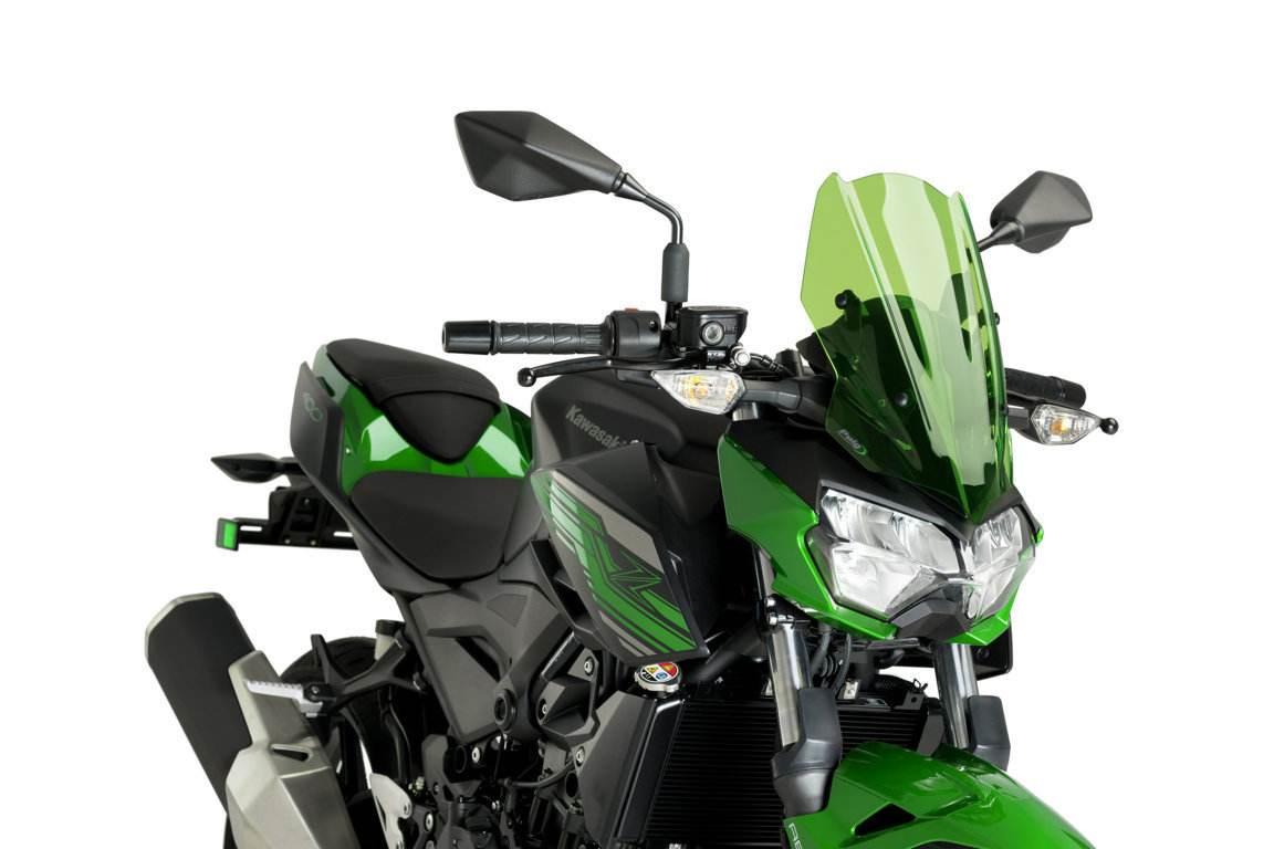 Szyba Owiewka Puig Do Kawasaki Z400 19-21 Zielona