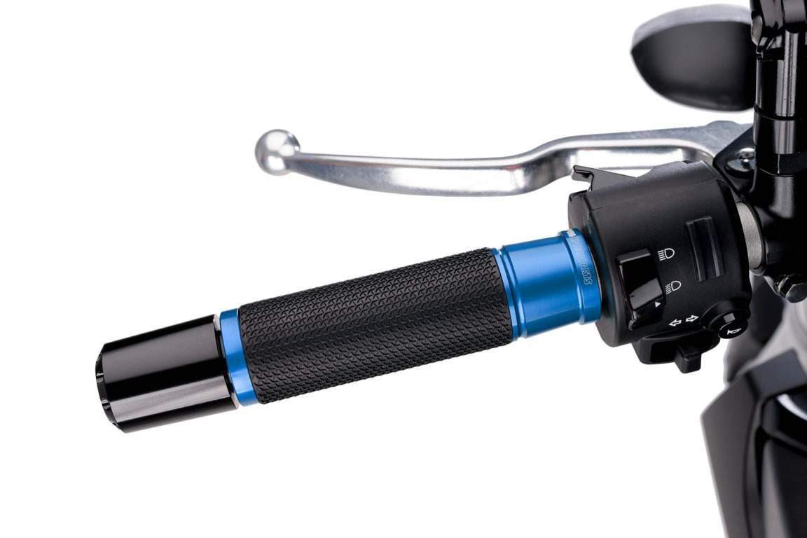 Manetki Gripy Hi-Tech Ascent Dł123mm Puig Do Kawasaki Kle500 91-97 Niebiesk