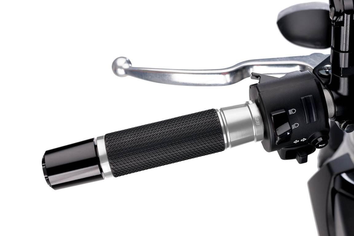Manetki Gripy Hi-Tech Ascent Dł123mm Puig Do Kawasaki Kle500 91-97 Srebrne