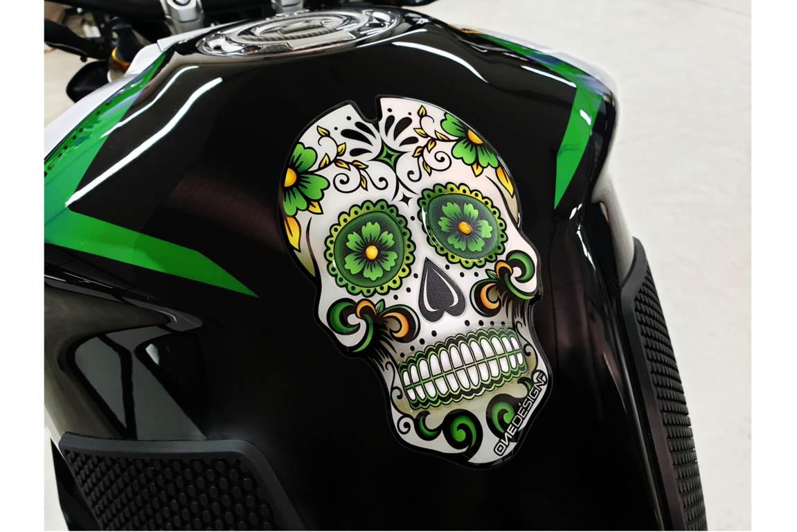 Uniwersalny Tankpad Skull Puig Zielony | 3673V