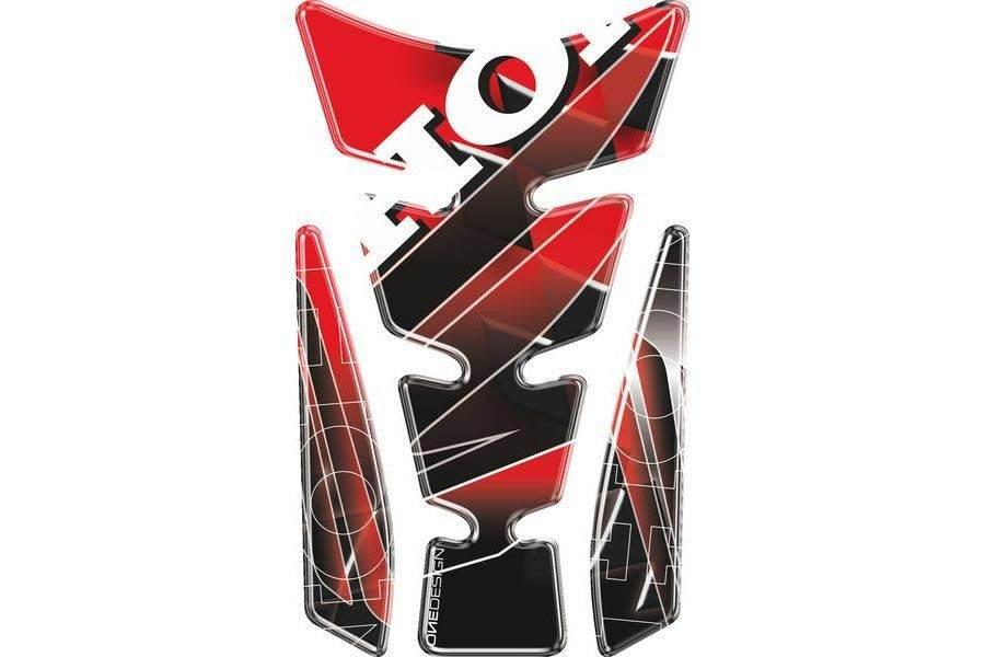 Tankpad Puig Wings Wzór Honda Czerwony | 4785R