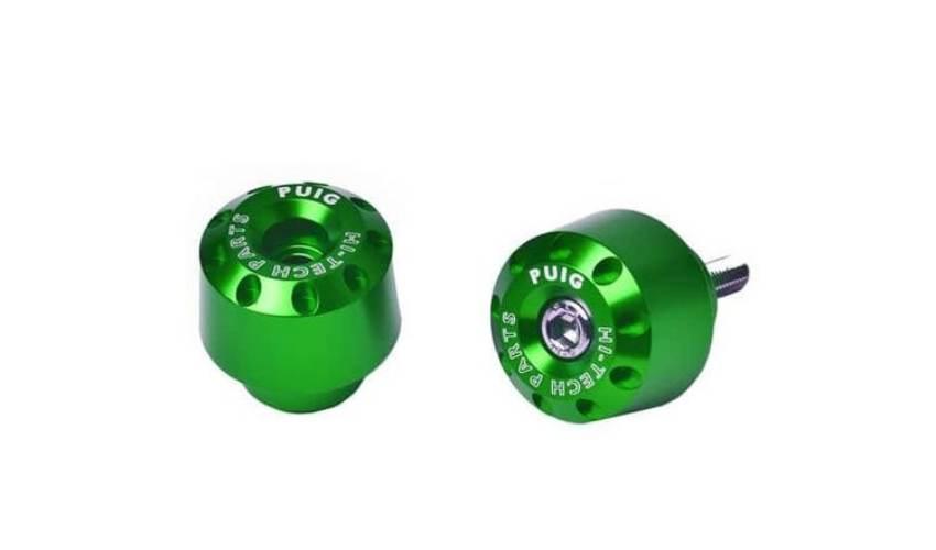 Końcówki Kierownicy Obciążniki Do Kawasaki Zx-10r 04-22 Krótkie Zielone